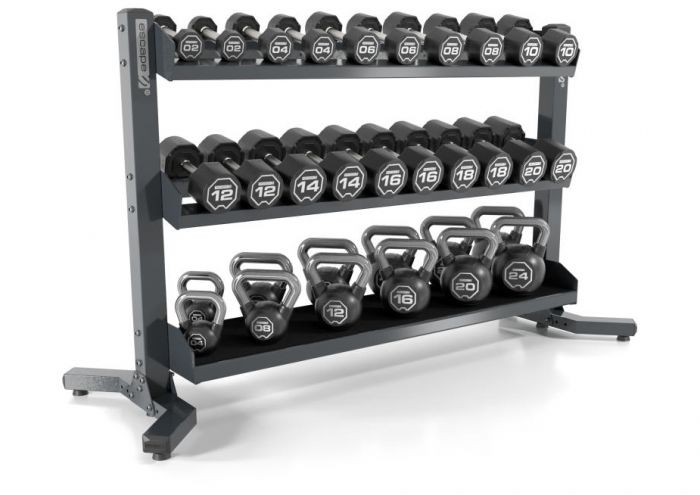 Escape Fitness Kettlebell and Dumbbell Rack OC HOME GYM